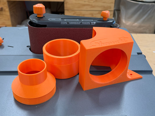 Ridgid Model R4840 Dust Shroud With 2.5 Inch And 4 Inch Flex Hose Adapters / Free Shipping