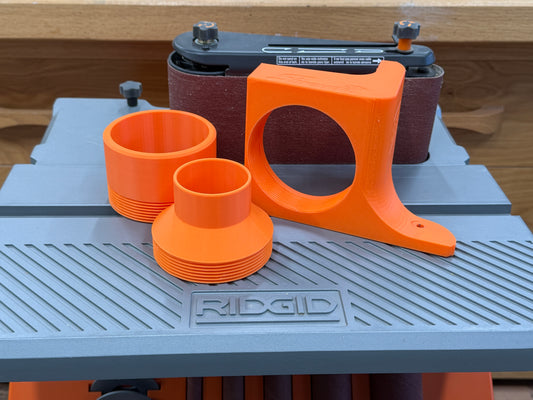 Dust Shroud For Ridgid Oscillating Sander With 2.5 Inch And 4 Inch Flex Hose Adapters, For Models EB4424, EB44241, EB44242, and EB44243 / Free Shipping