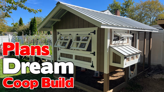 Dream Chicken Coop Build Plans / 8x12 Fully enclosed Chicken Coop And Run Project Plans