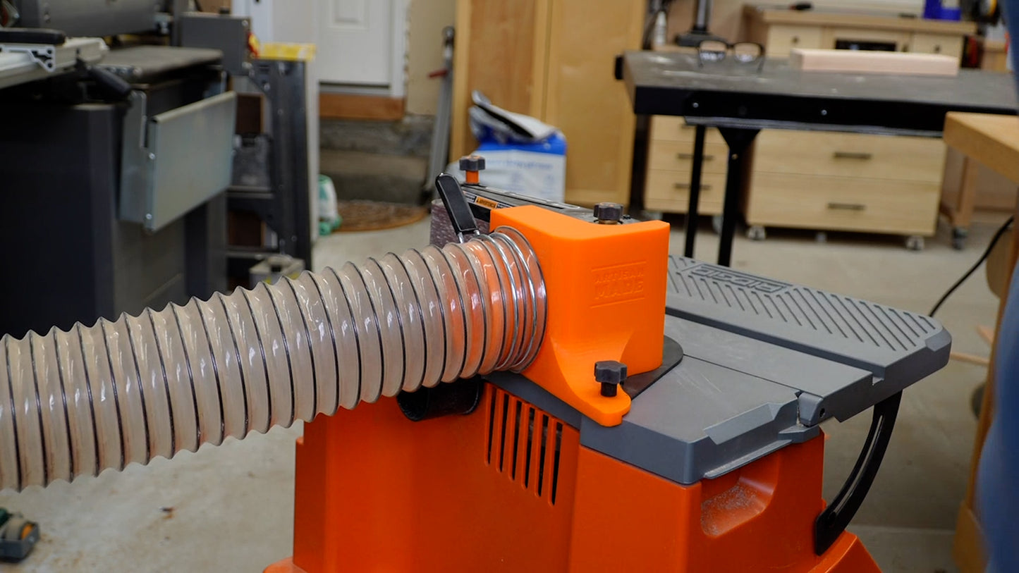 Dust Shroud For Ridgid Oscillating Sander With 2.5 Inch And 4 Inch Flex Hose Adapters