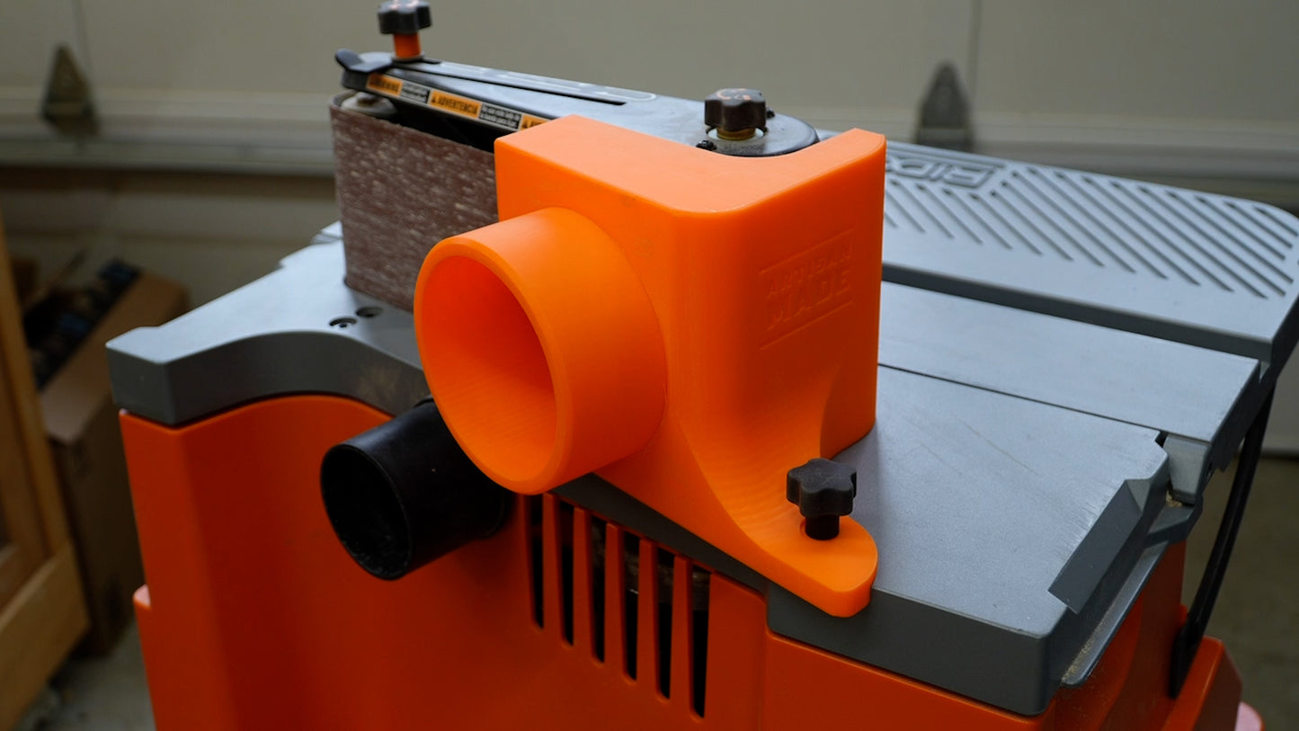 Dust Shroud For Ridgid Oscillating Sander With 2.5 Inch And 4 Inch Flex Hose Adapters