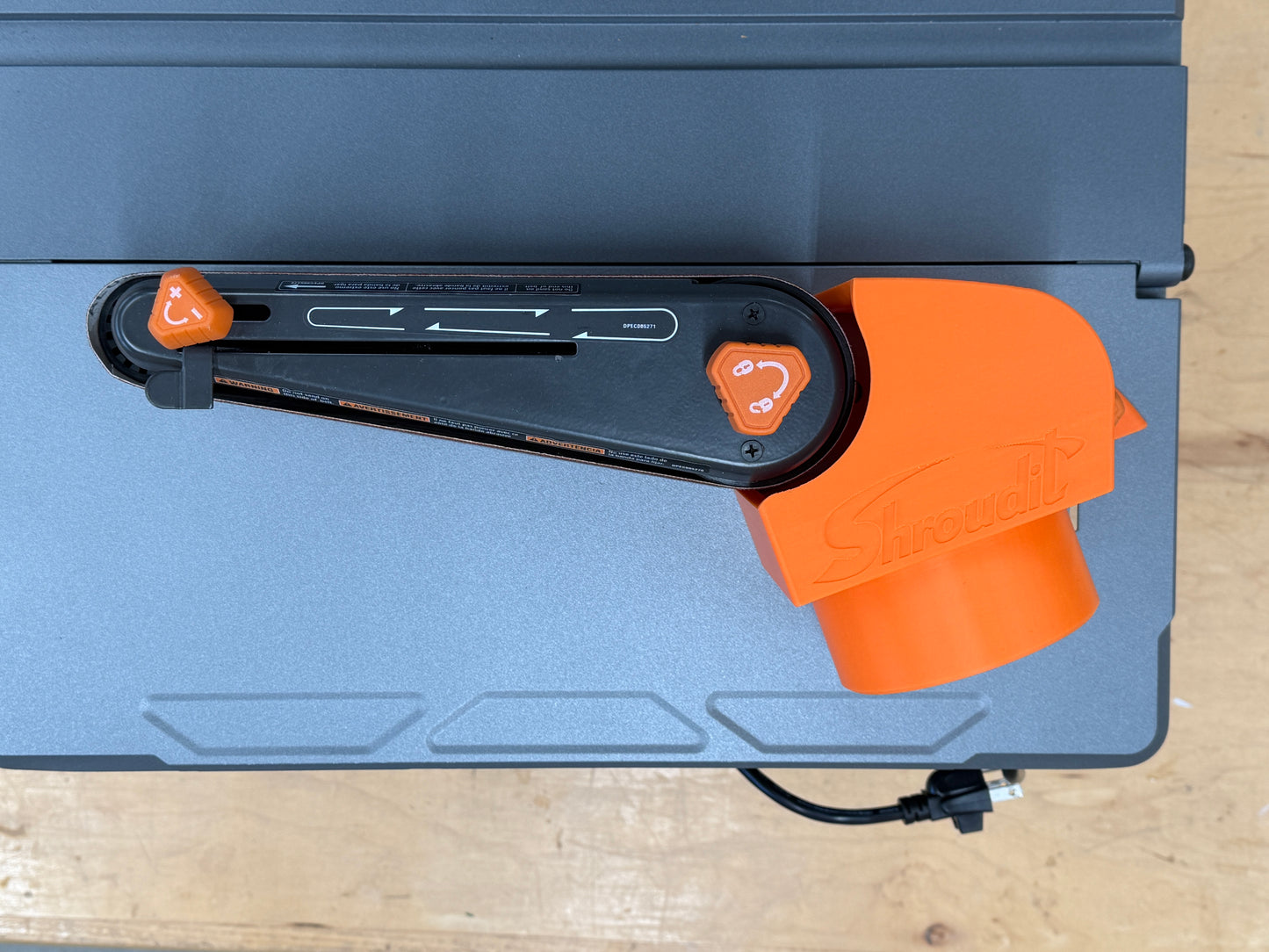 Ridgid Model R4840 Dust Shroud  With 2.5 Inch And 4 Inch Flex Hose Adapters / Free Shipping