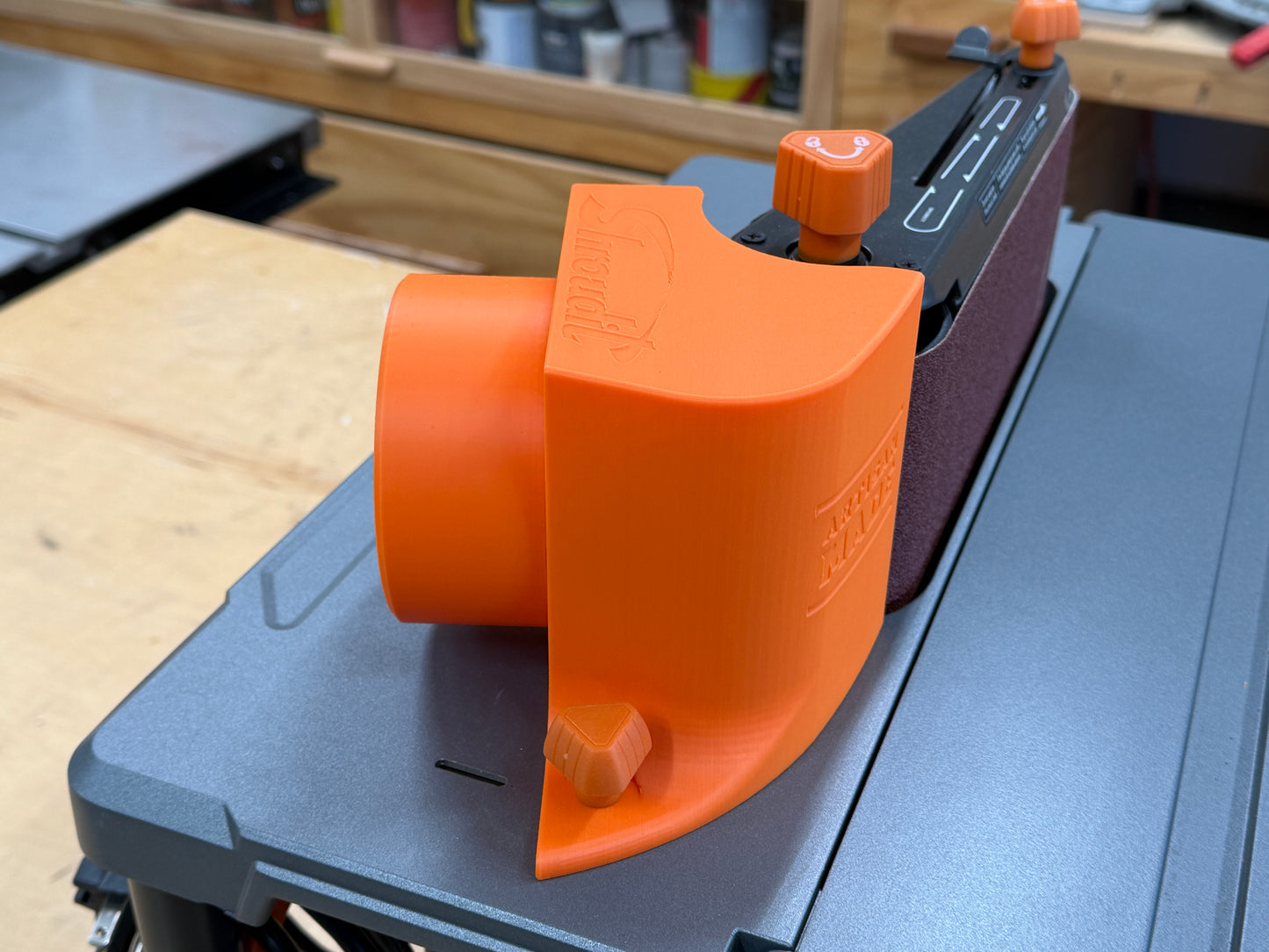 Ridgid Model R4840 Dust Shroud  With 2.5 Inch And 4 Inch Flex Hose Adapters / Free Shipping