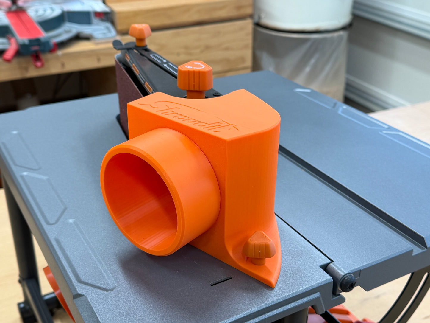 Ridgid Model R4840 Dust Shroud  With 2.5 Inch And 4 Inch Flex Hose Adapters / Free Shipping