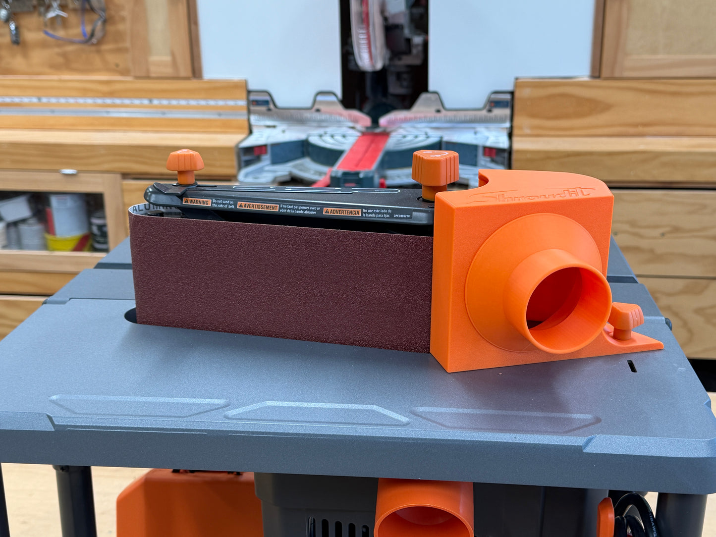 Ridgid Model R4840 Dust Shroud  With 2.5 Inch And 4 Inch Flex Hose Adapters / Free Shipping