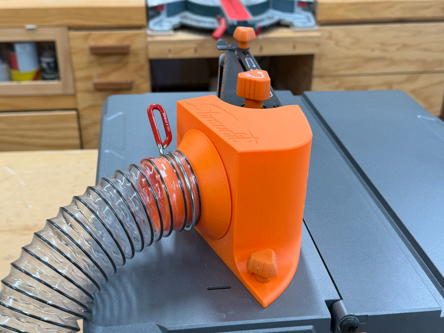 Ridgid Model R4840 Dust Shroud  With 2.5 Inch And 4 Inch Flex Hose Adapters / Free Shipping