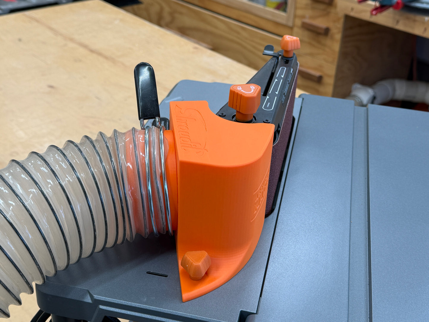 Ridgid Model R4840 Dust Shroud  With 2.5 Inch And 4 Inch Flex Hose Adapters / Free Shipping