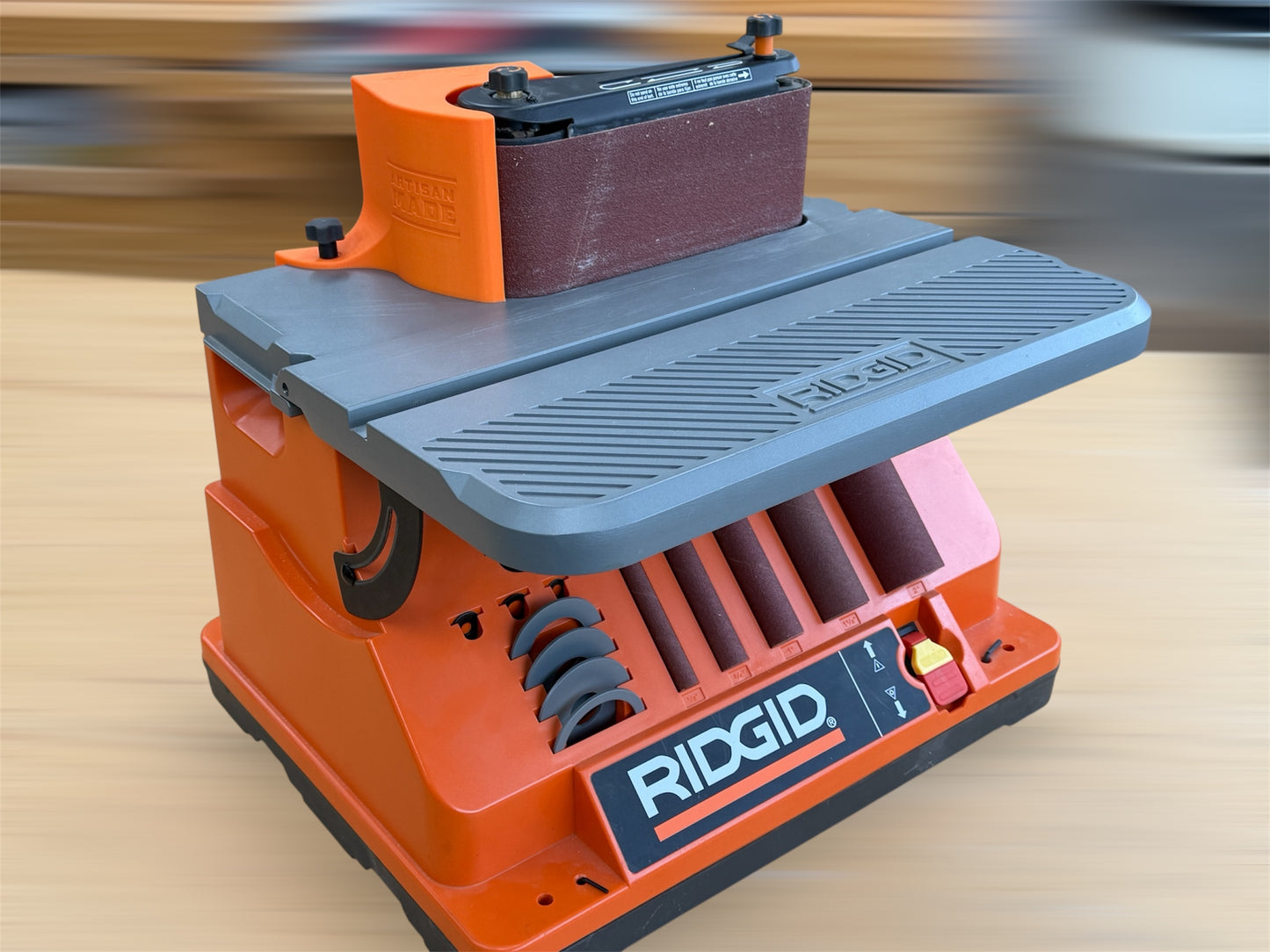 Dust Shroud For Ridgid Oscillating Sander With 2.5 Inch And 4 Inch Flex Hose Adapters (V.2), For Models EB4424, EB44241, EB44242, and EB44243 / Free Shipping