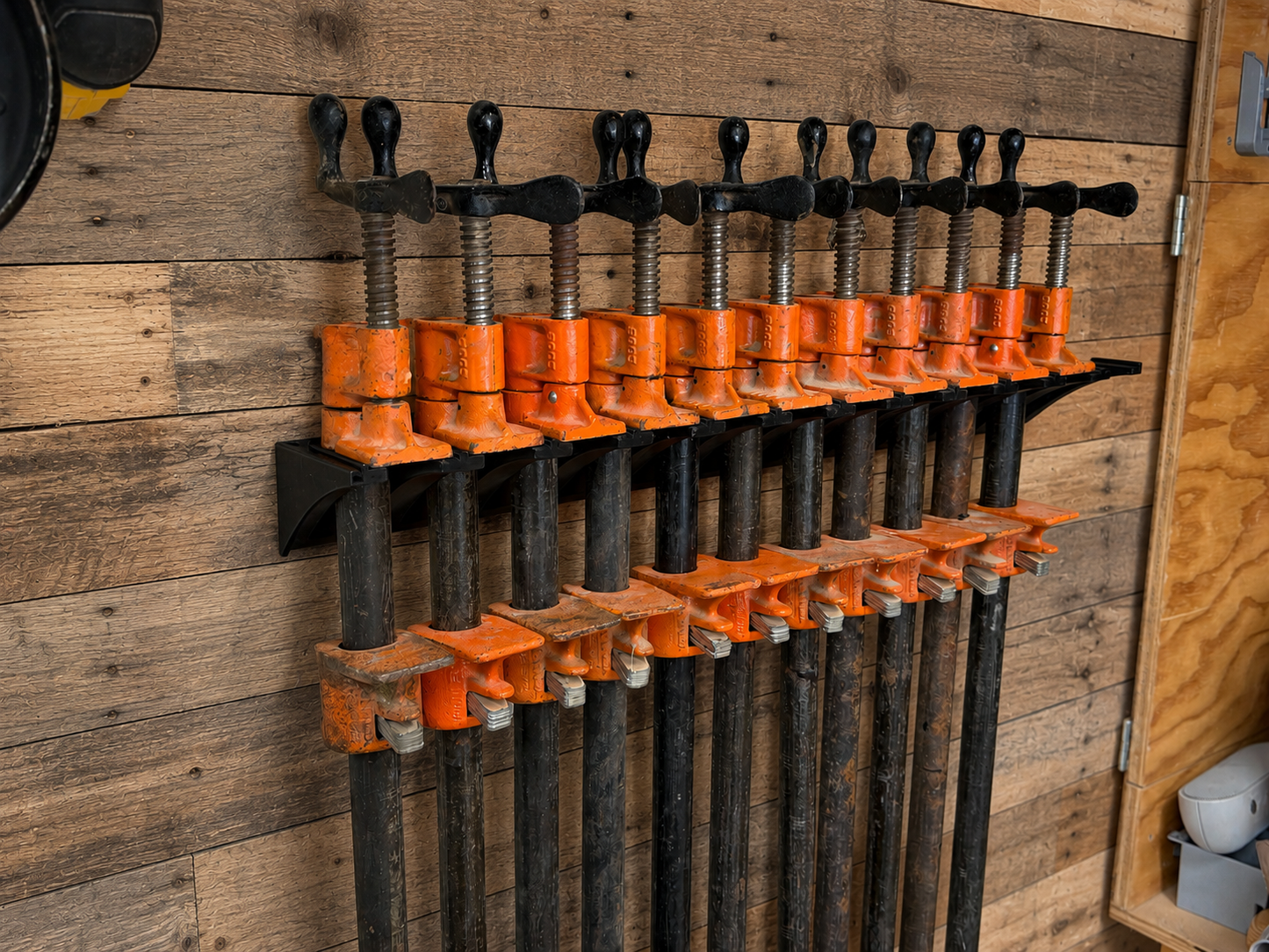 Pony Clamp Wall Mount Storage System (3/4 inch) Holds 4 Clamps / Free US Shipping Over $65