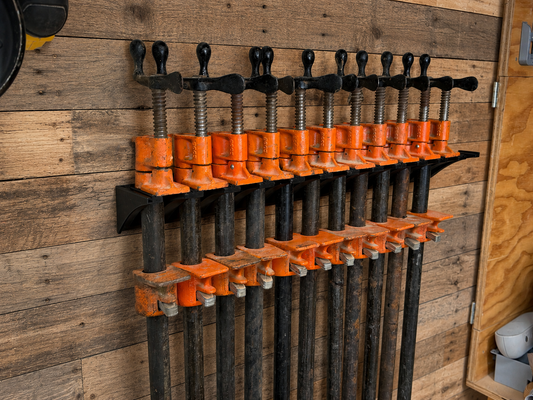 Pony Clamp Wall Mount Storage System (3/4 inch) Holds 4 Clamps / Free US Shipping Over $65