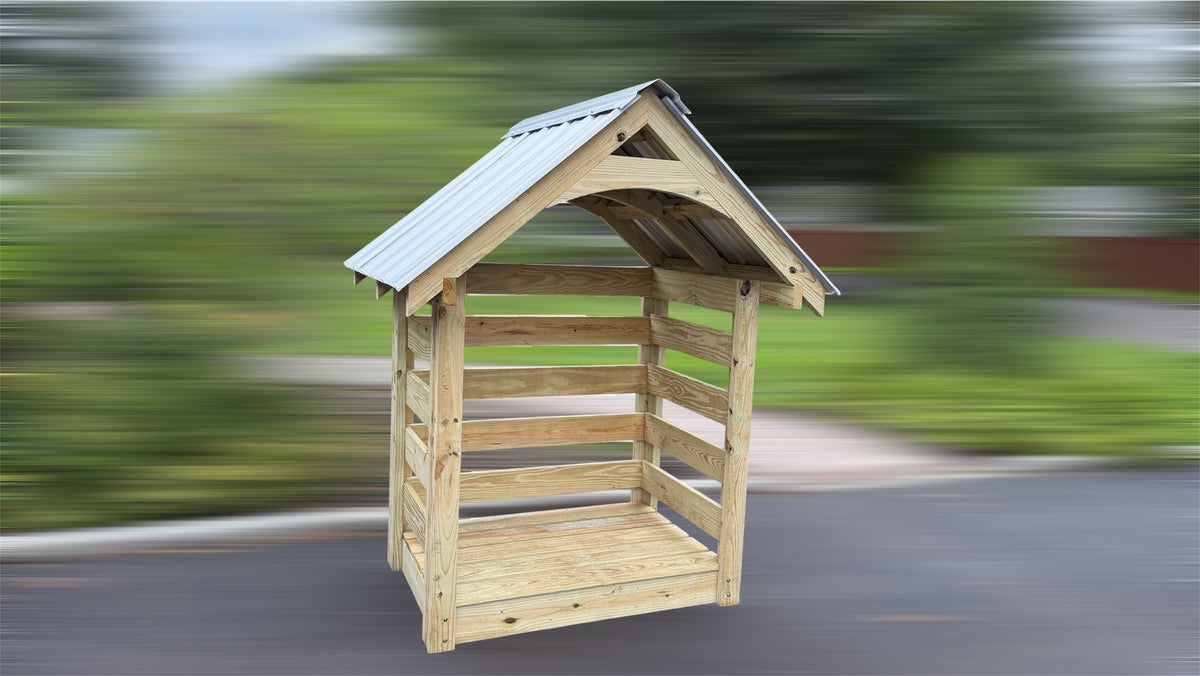 Face Cord Firewood Storage Shed Plans