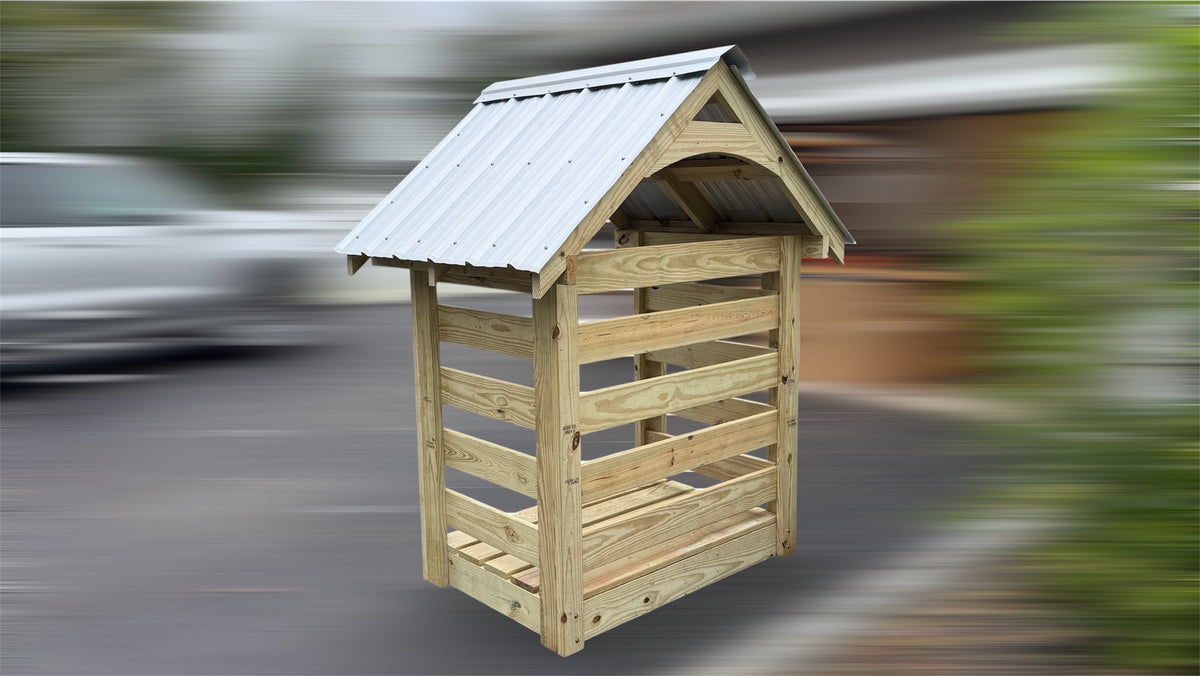 Face Cord Firewood Storage Shed Plans