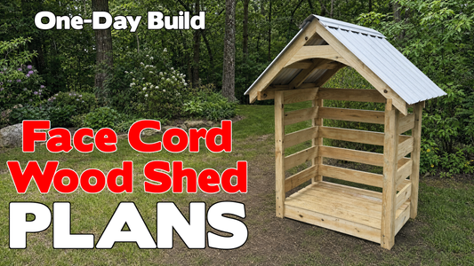 Face Cord Firewood Storage Shed Plans