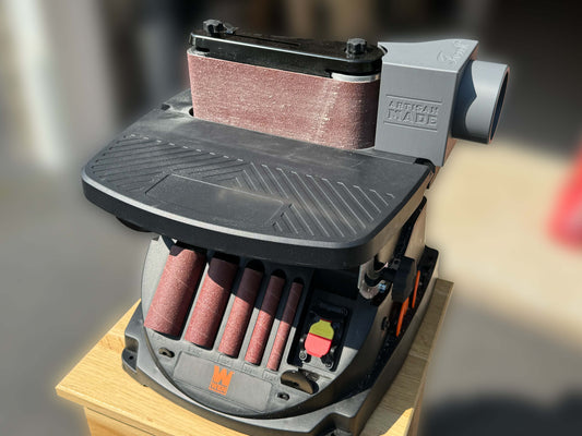 Dust Shroud For WEN, Bauer, Grizzly, and Triton Oscillating Sanders with 2.5 Inch and 4 Inch Flex Hose Adapters (Check Models Below)